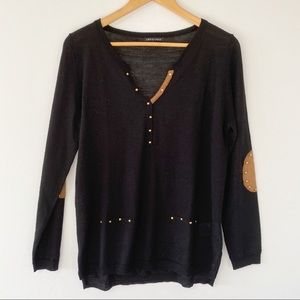 LEO & UGO Women's Lightweight Black Sweater US4 ($219)